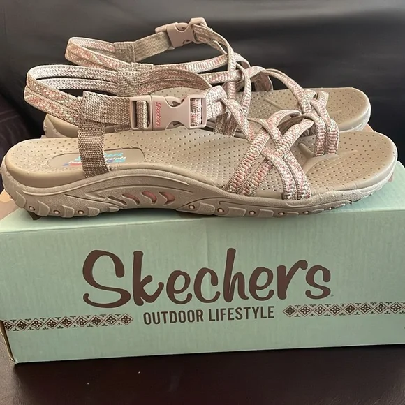Skechers “Reggae Trail Grazer” sandals. color: “mocha” - Picture 3 of 6